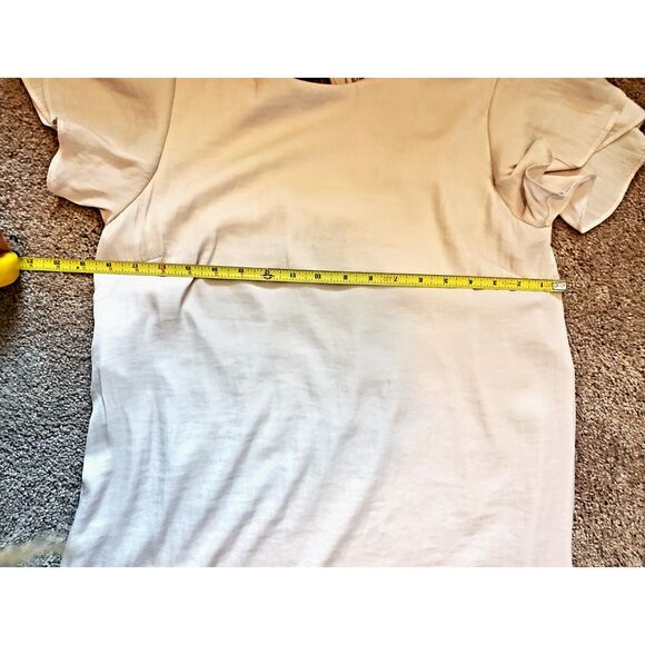 Naked Zebra Women Medium Pastel Flutter Short Sleeve Sheath Dress - Picture 8 of 12